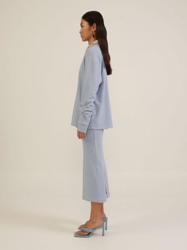 Milkwhite Sweatshirt Skirt Light Blue