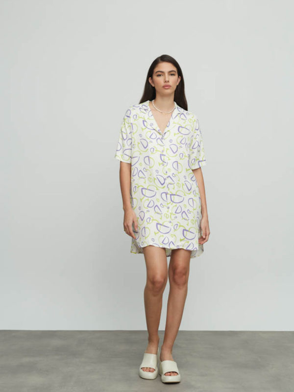 Ofilia's Print Shirt Dress