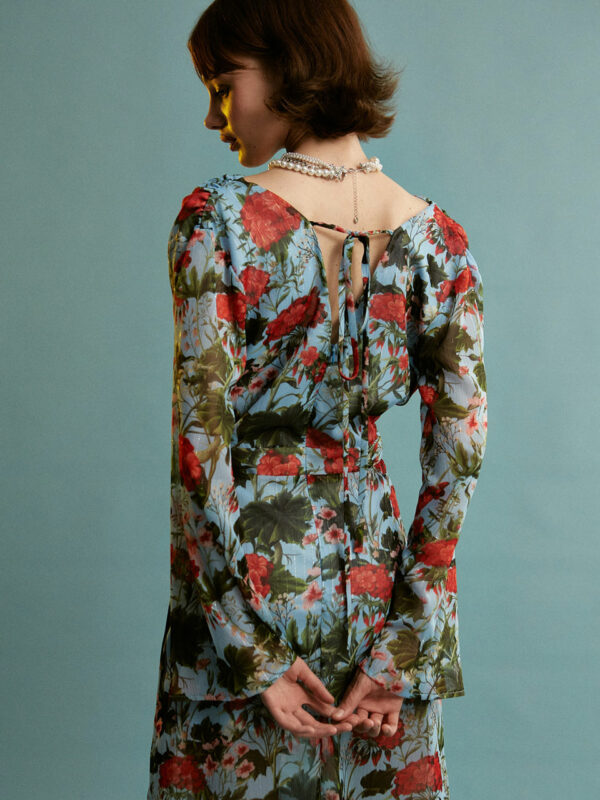 Ananke Simone Floral Long Sleeve Dress