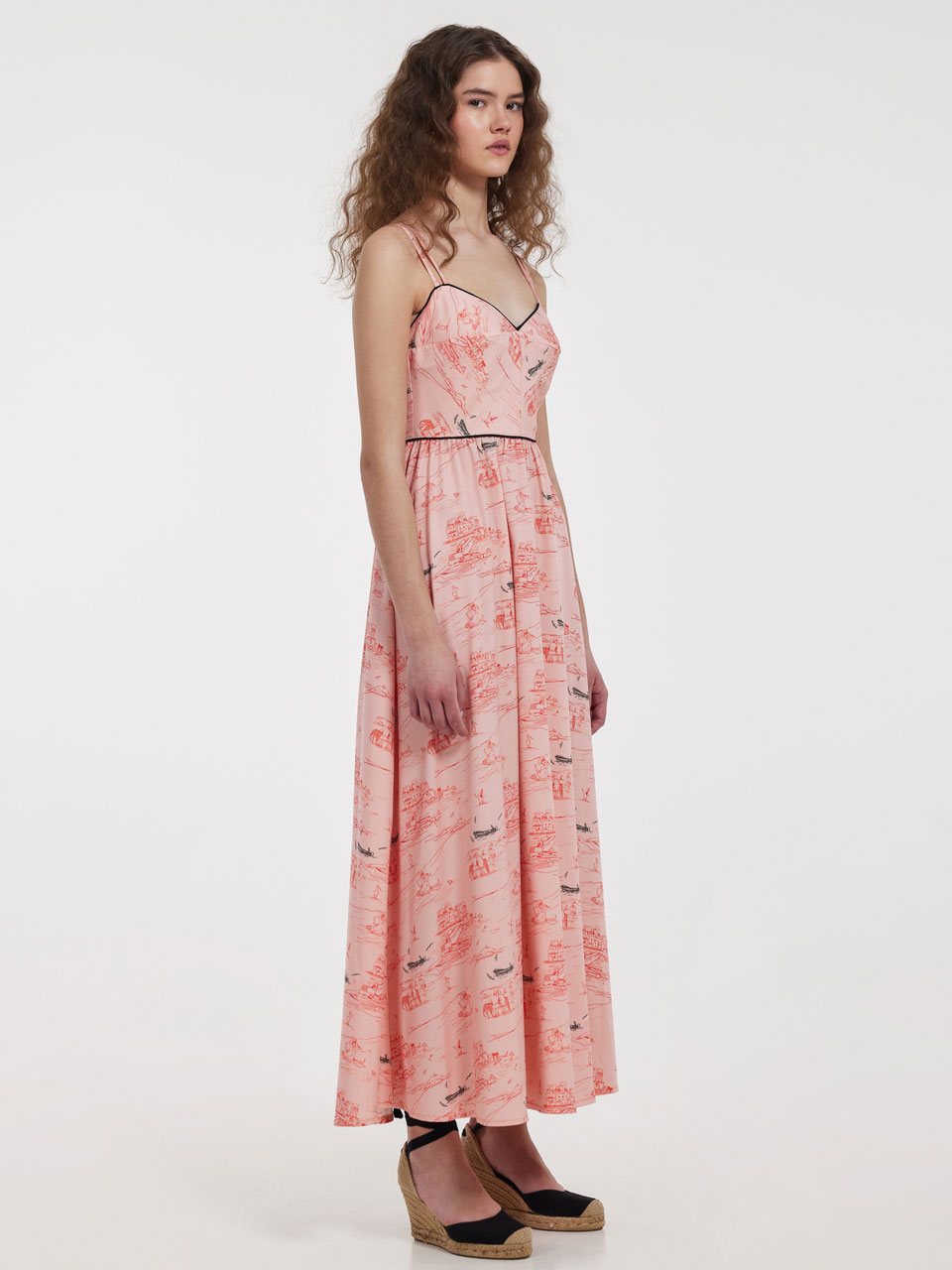 Hemithea Dione Dress Coral