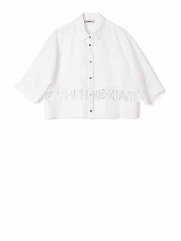 Milkwhite Shirt with Logo White