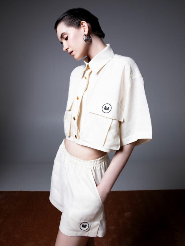 Milkwhite Crop Shirt Vanilla