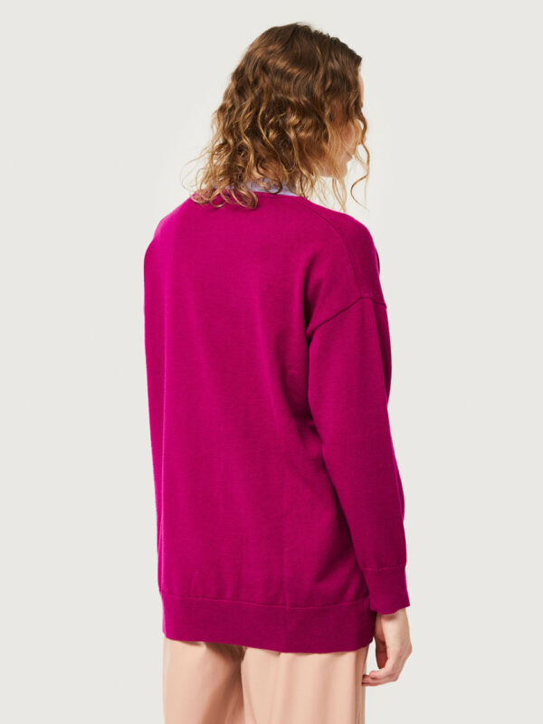 Compania Fantastica Fuchsia V-neck sweater