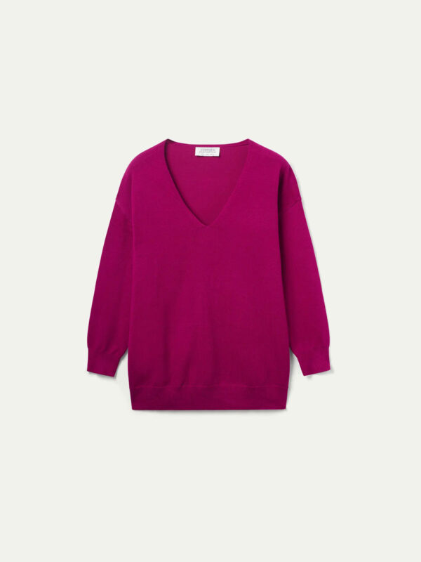 Compania Fantastica Fuchsia V-neck sweater