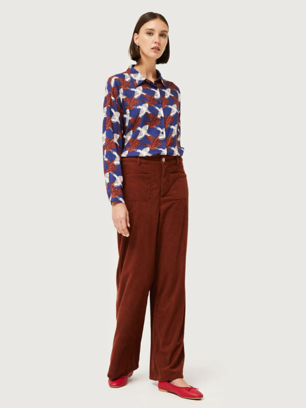 Compania Fantastica Bird Print Shirt