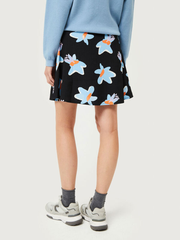 Compania Fantastica Blue Calatea Short Skirt