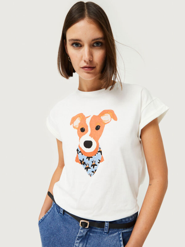 Compania Fantastica T-shirt With Dog Print