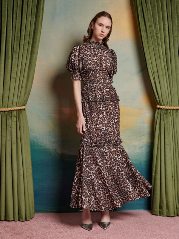 Sister Jane Lise Leopard Midi Dress