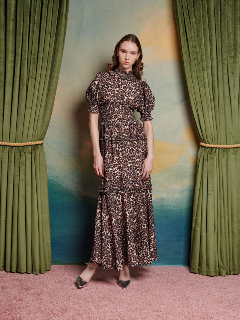 Sister Jane Lise Leopard Midi Dress