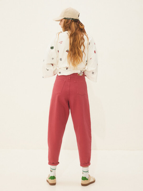 Hemithea Estrella Denim Pants (Red)