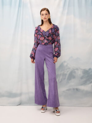 We are Oversized Corduroy Pants Lilac