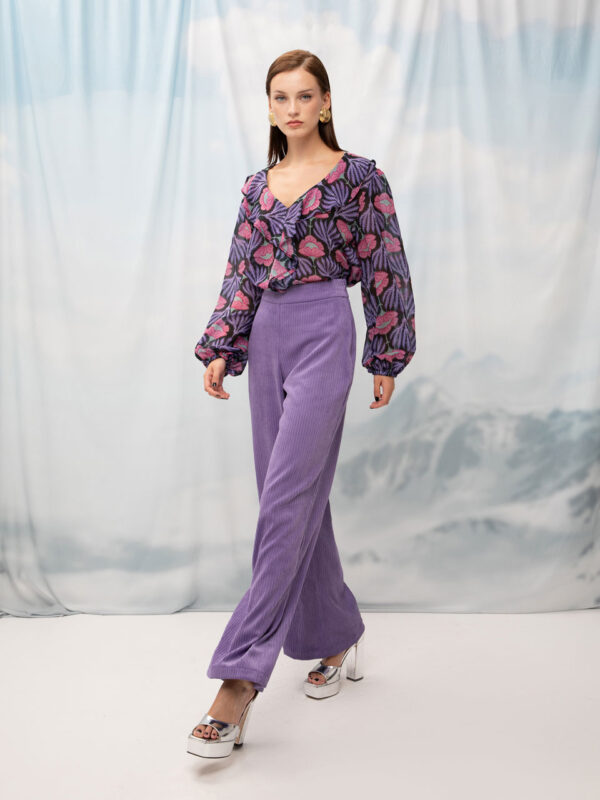 We are Oversized Corduroy Pants Lilac