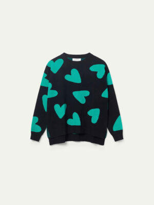 Compania Fantastica Black Heart Sweater