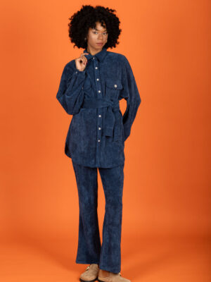 Chaton Cooper Oversized Shirt (Petrol)