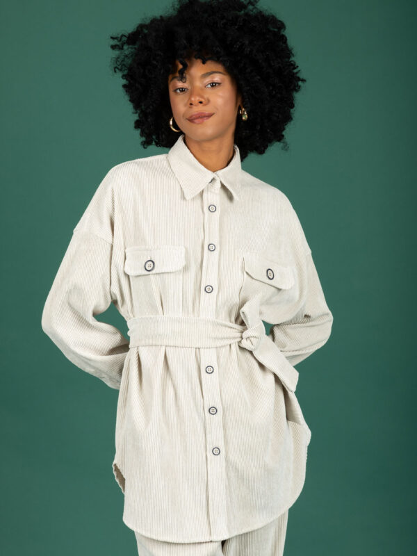 Chaton Cooper Oversized Shirt (Vanilla)