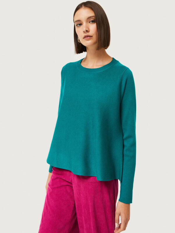 Compania Fantastica Blue Flared Sweater