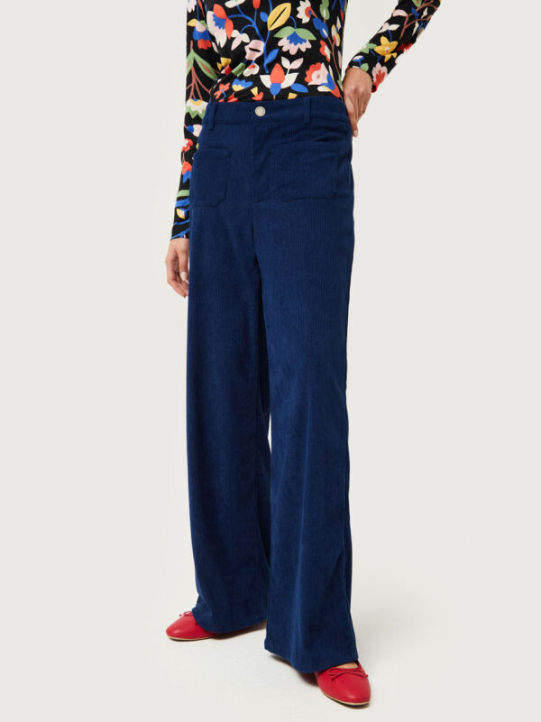 Compania Fantastica Navy Blue Corduroy Pants