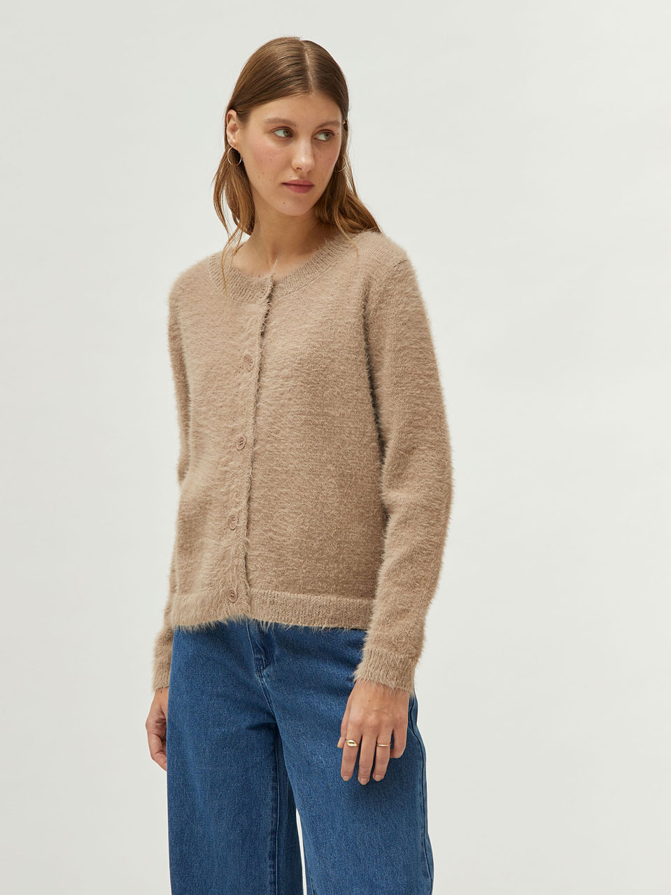 Compania Fantastica Beige Cardigan