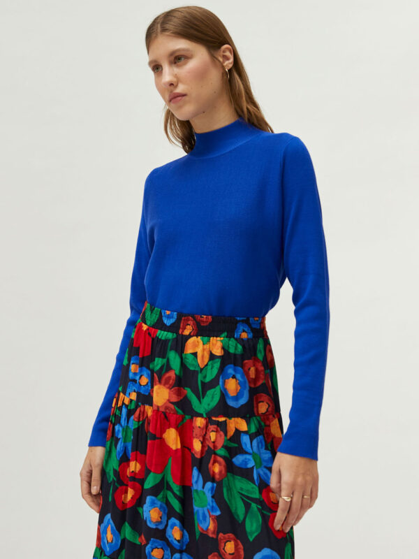 Compania Fantastica Flared Blue Sweater