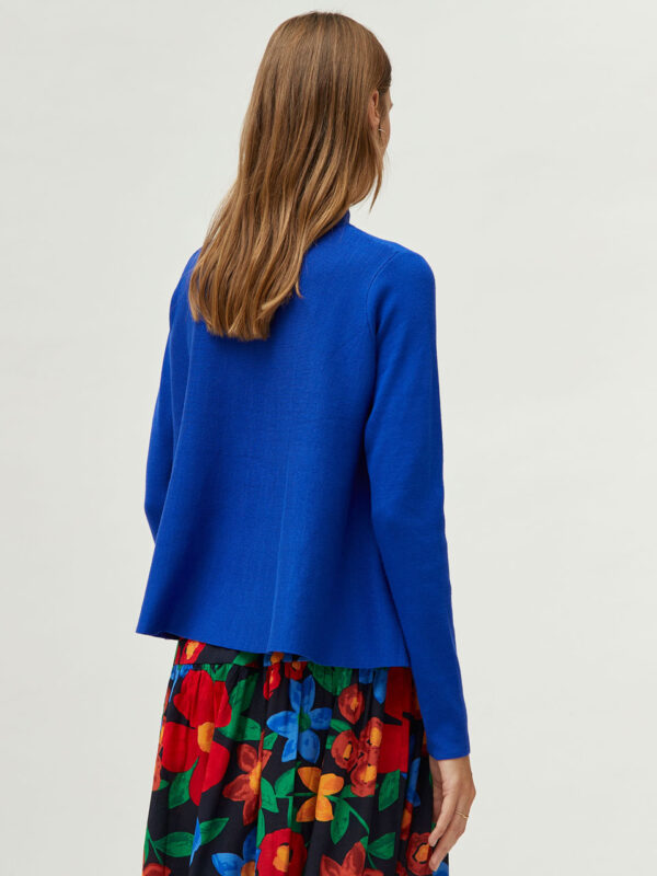 Compania Fantastica Flared Blue Sweater