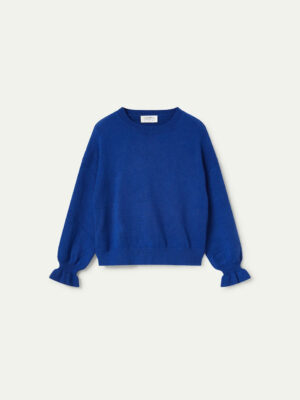 Compania Fantastica Blue Cuff Detail Sweater