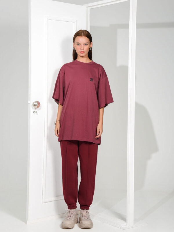 Arpyes Grow Oversized T-shirt Bordeaux