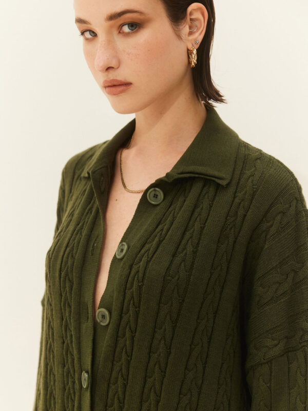 Hemithea Olivia Cardigan Green