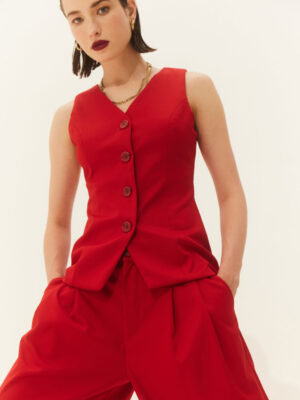 Hemithea Melman Vest Red