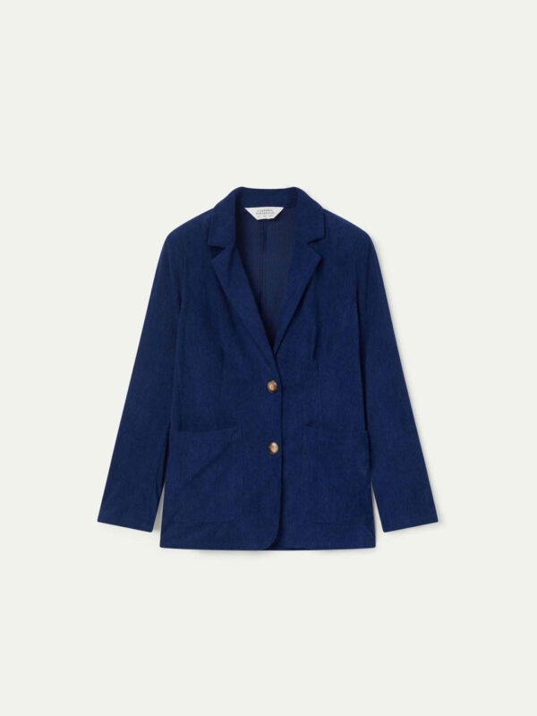 Compania Fantastica Navy Corduroy Blazer