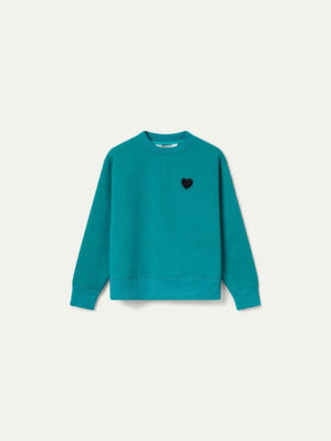 Compania Fantastica Blue Heart Patch Sweatshirt