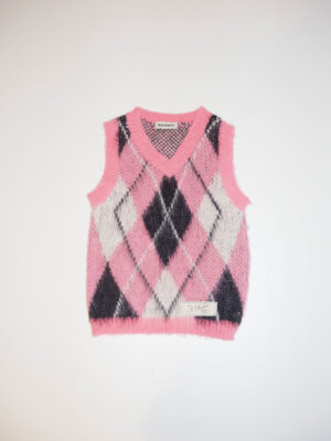 Milkwhite Sleeveless Knit Pink