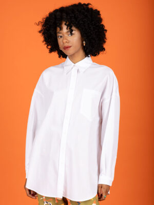 Chaton Wade Overized Shirt White