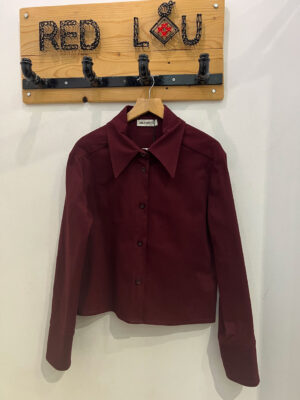 Milkwhite Overshirt Bordeaux