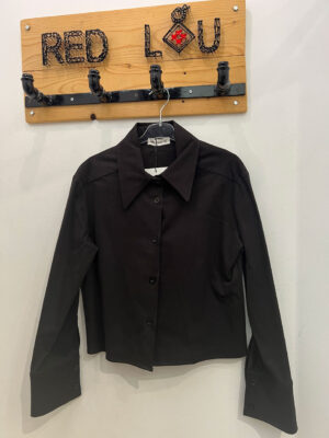 Milkwhite Overshirt Black